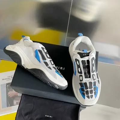 AMIRI Bone Runner White Black Grey Blue PB MFS001-420 02