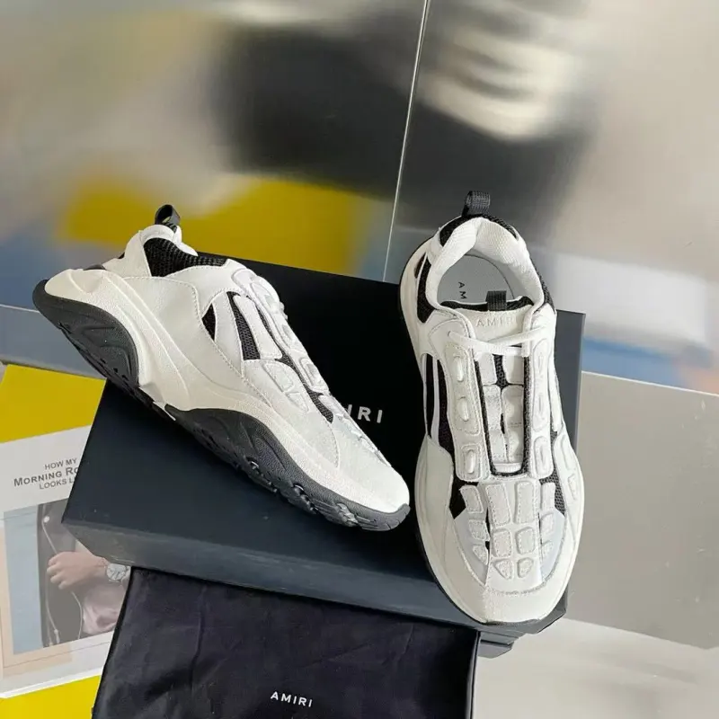AMIRI Bone Runner White Black PB MFS001-004