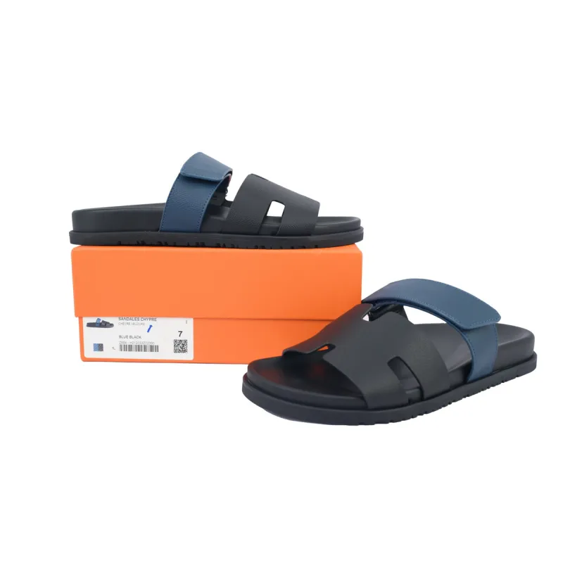 Hermes Chypre Sandal Black Blue