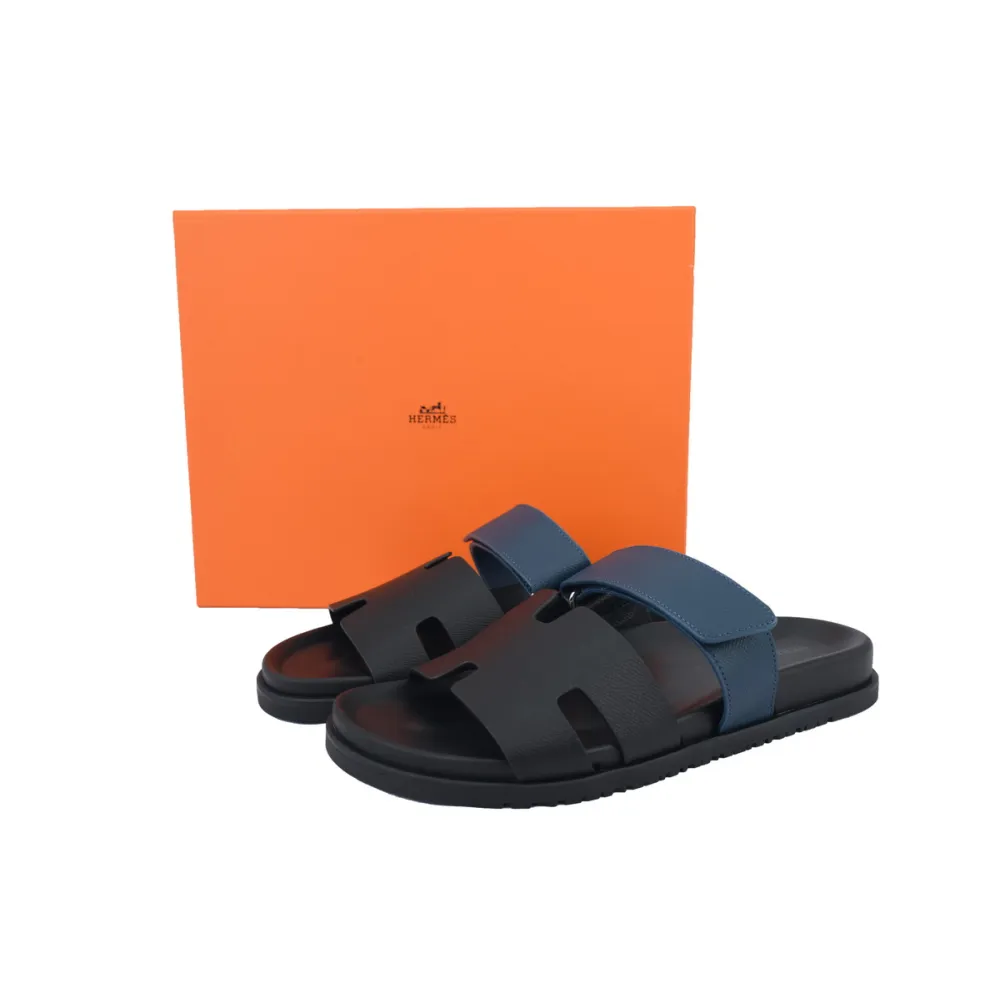 Hermes Chypre Sandal Black Blue
