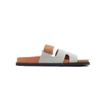 Hermes Chypre Sandal Grey Coffee Color