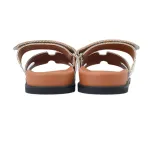 Hermes Chypre Sandal Grey Coffee Color
