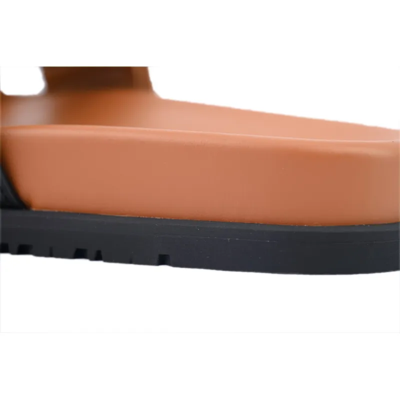 Hermes Chypre Sandal Khaki Black