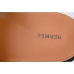 Hermes Chypre Sandal Khaki Black