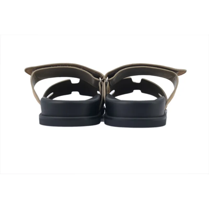Hermes Chypre Sandal Khaki Brown