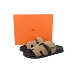 Hermes Chypre Sandal Khaki Brown