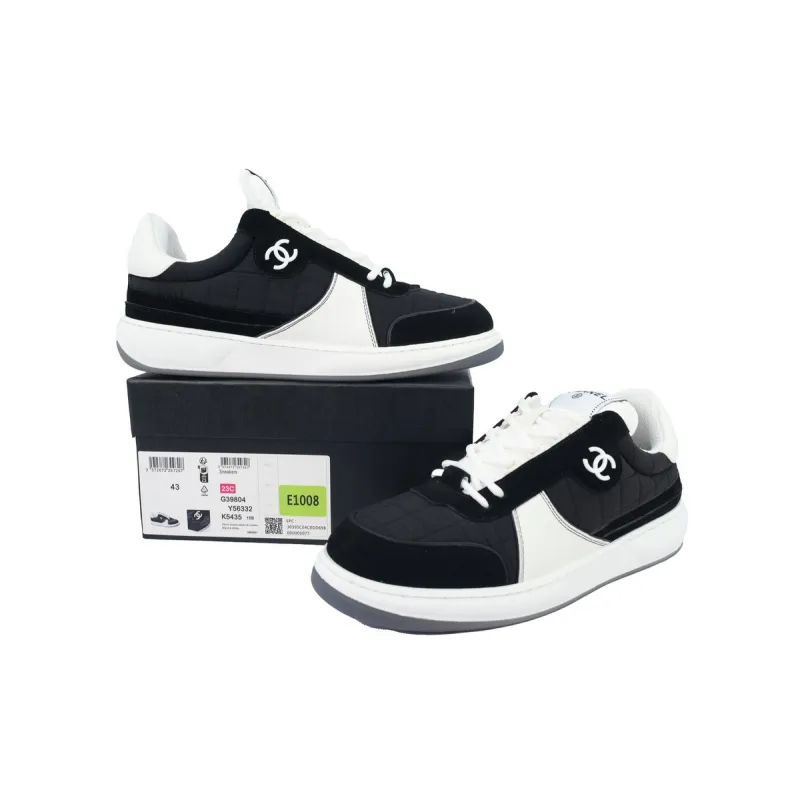 Chanel Stylish Skateboarding Shoes Black White