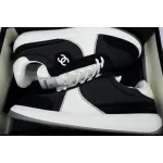 Chanel Stylish Skateboarding Shoes Black White