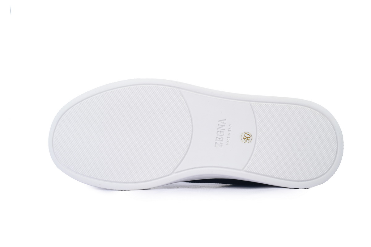 Zegna Black Deerskin Triple Stitch™ Sneakers