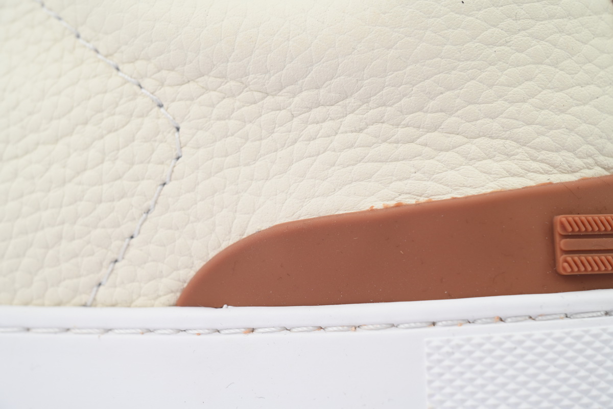 Zegna Off White Deerskin Triple Stitch™ Sneakers