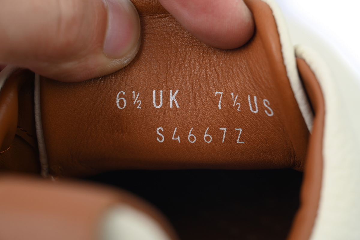 Zegna Off White Deerskin Triple Stitch™ Sneakers