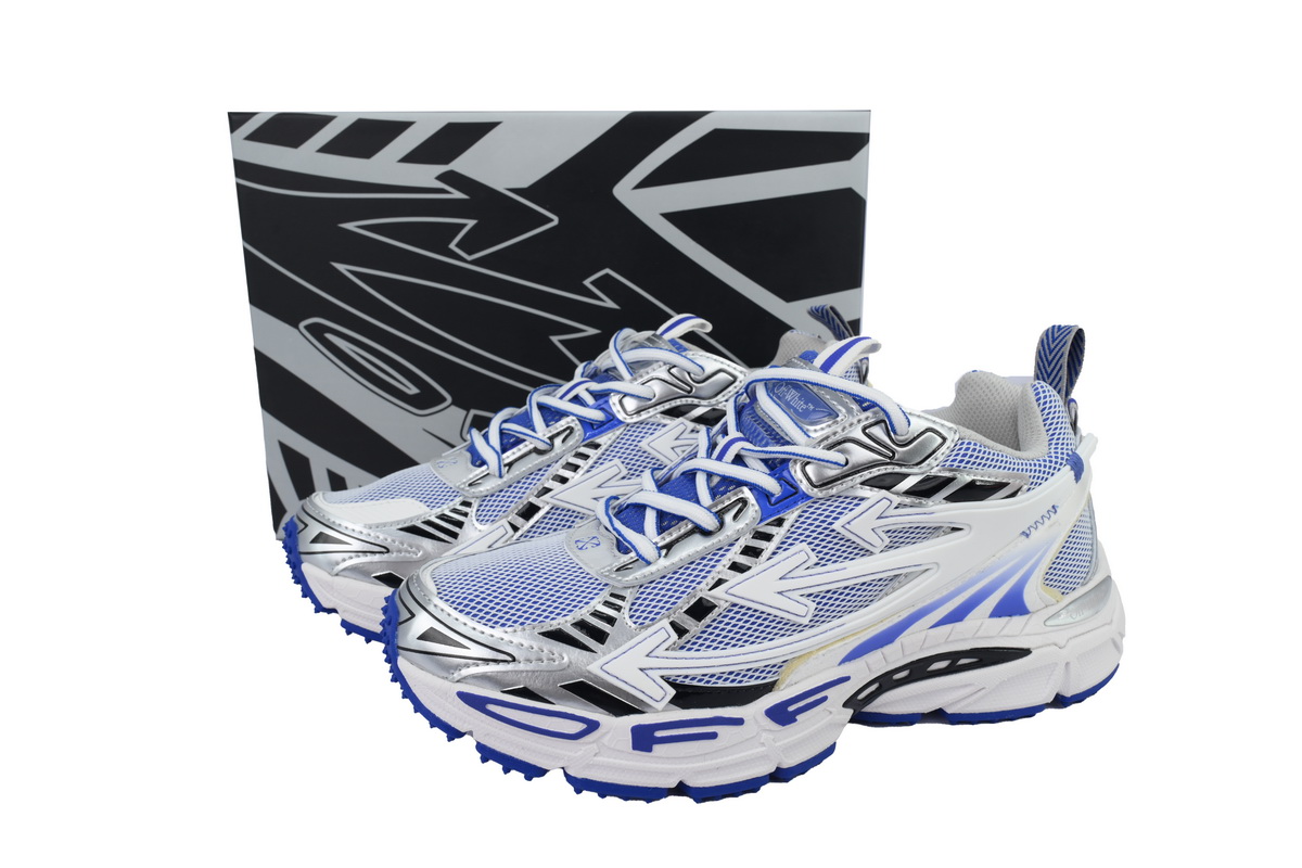 Off White Be Right Back Sneakers White Blue OMIA295S25 FAB00 47247