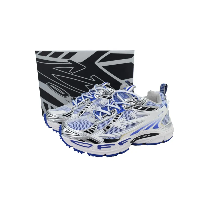 Off White Be Right Back Sneakers White Blue OMIA295S25 FAB00 47247