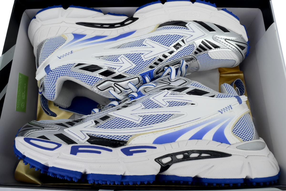 Off White Be Right Back Sneakers White Blue OMIA295S25 FAB00 47247