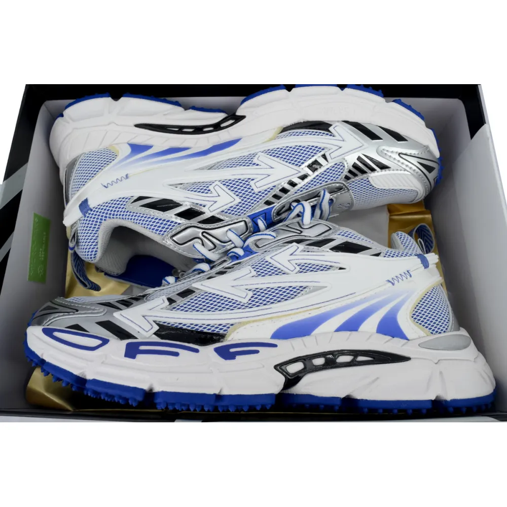 Off White Be Right Back Sneakers White Blue OMIA295S25 FAB00 47247