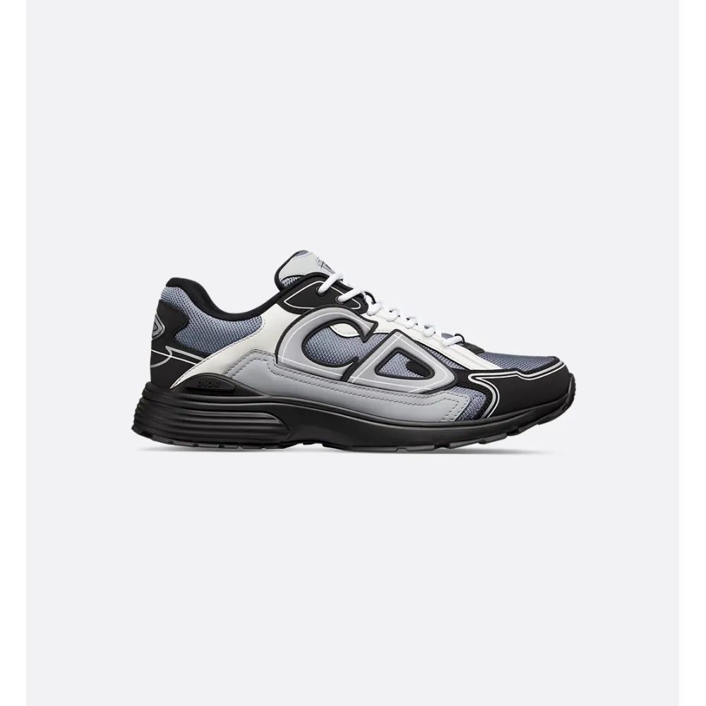 Dior B30 Countdown Sneaker Blue Mesh with Gray, White and Black Technical Fabric