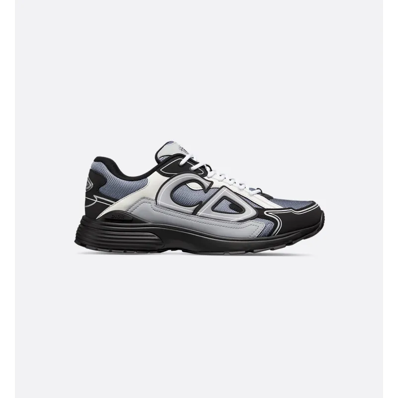 Dior B30 Countdown Sneaker Blue Mesh with Gray, White and Black Technical Fabric