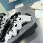 Lanvin Curb Sneakers White Anthracite PB FM SKRK11 TONE P240018