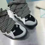 Lanvin Curb Sneakers White Anthracite PB FM SKRK11 TONE P240018