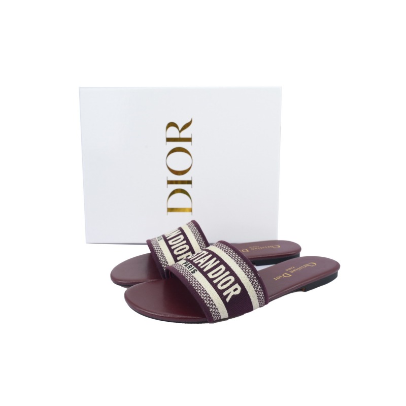 DIOR Classic Dway Slide Red