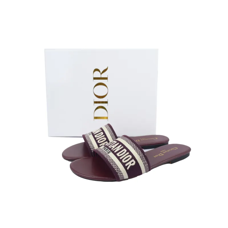 DIOR Classic Dway Slide Red