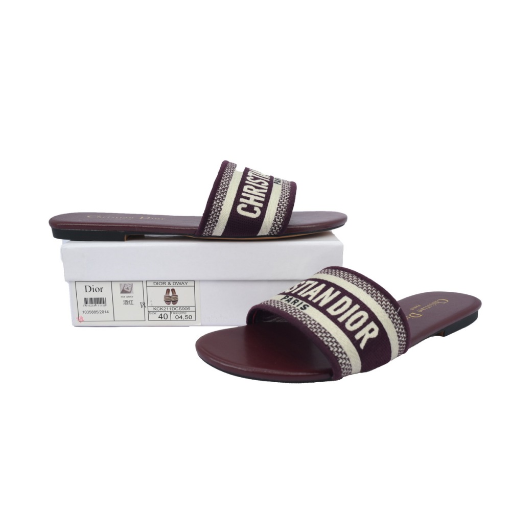 DIOR Classic Dway Slide Red