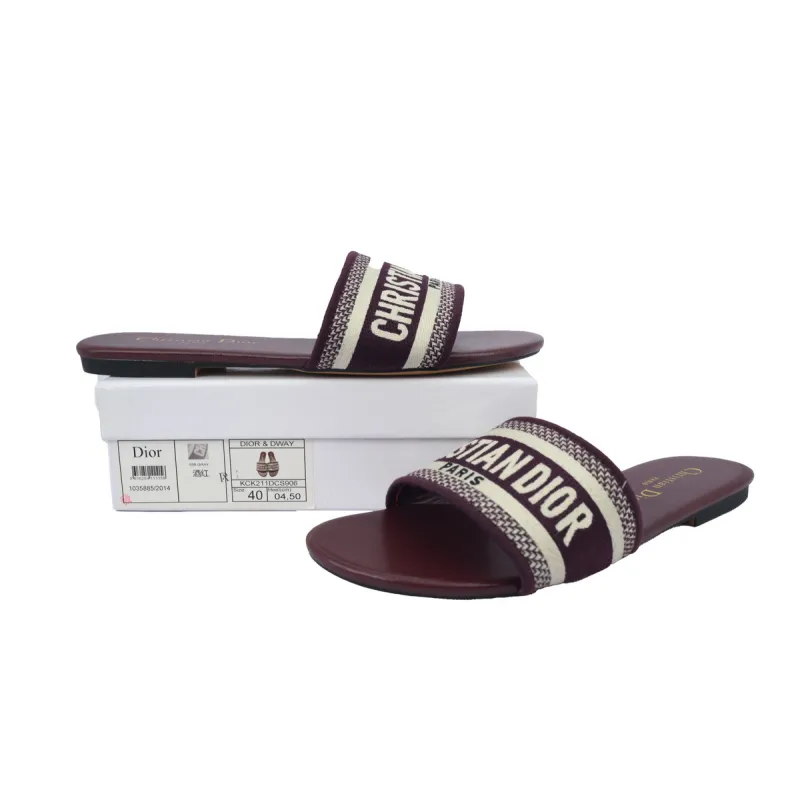DIOR Classic Dway Slide Red