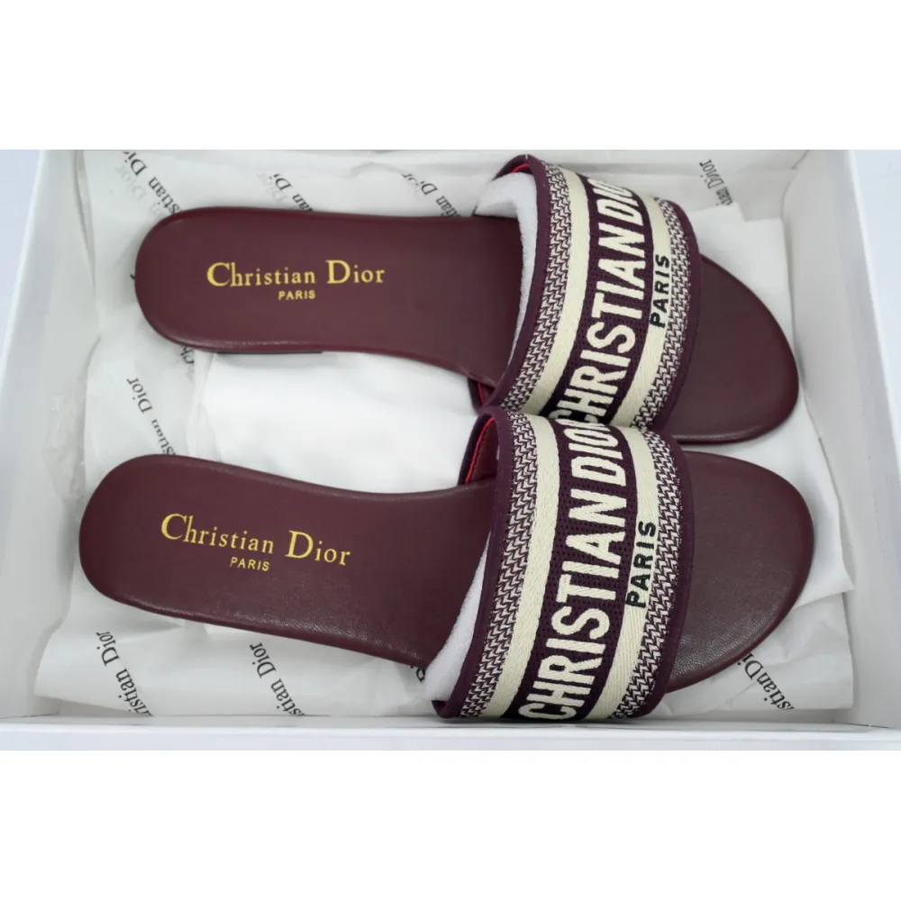 DIOR Classic Dway Slide Red