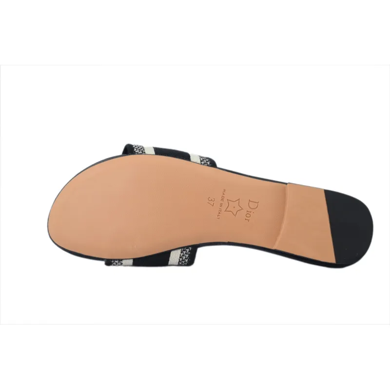 DIOR Classic Dway Slide Rose Black