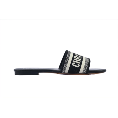 DIOR Classic Dway Slide Rose Black 02