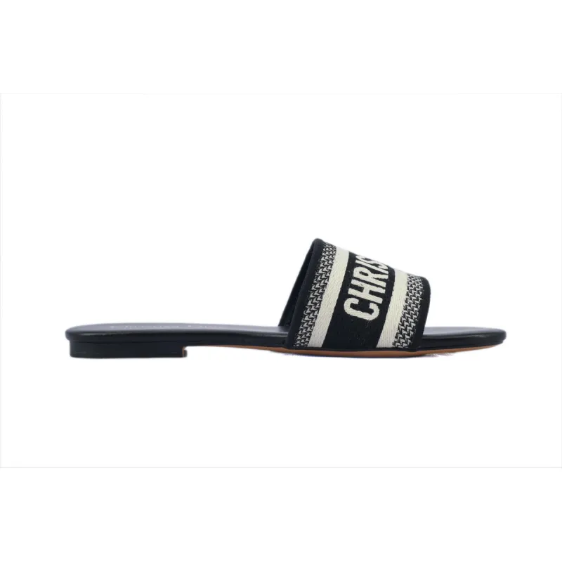 DIOR Classic Dway Slide Rose Black
