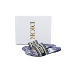 DIOR Classic Dway Slide Rose Blue