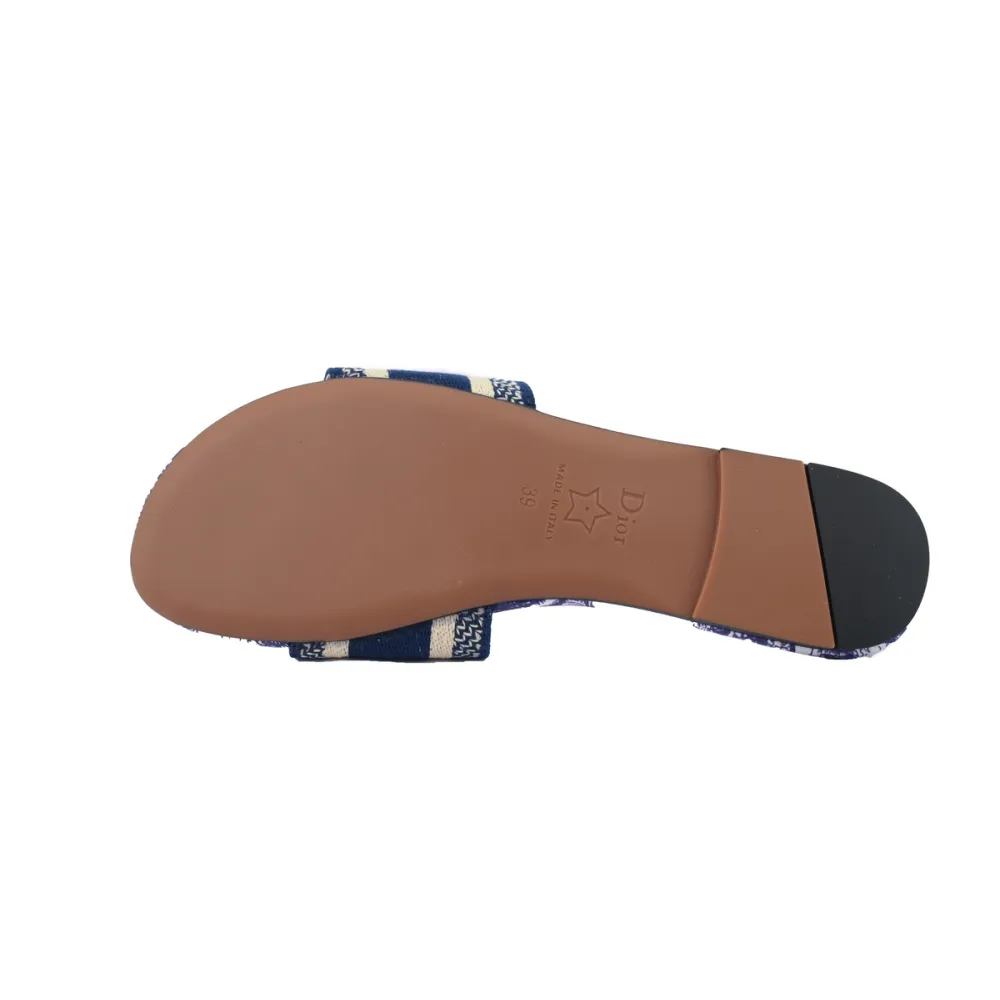 DIOR Classic Dway Slide Rose Blue
