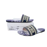 DIOR Classic Dway Slide Rose Blue