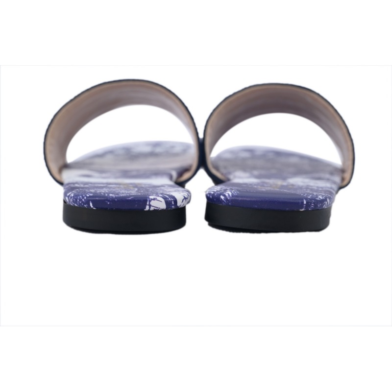 DIOR Classic Dway Slide Rose Blue