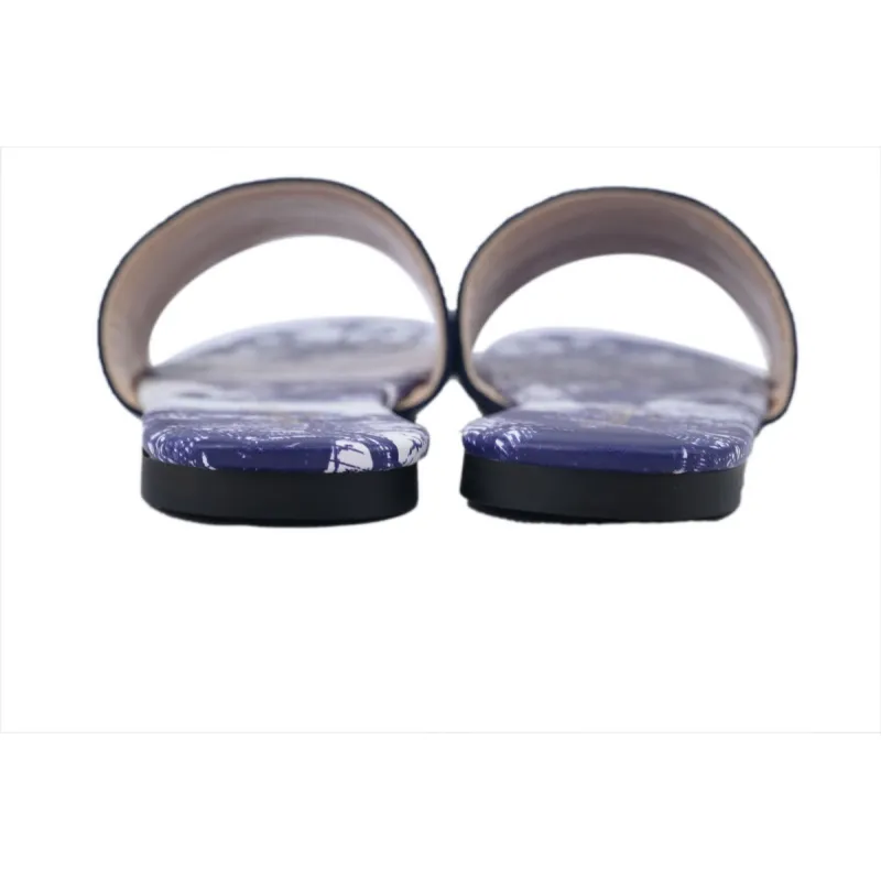 DIOR Classic Dway Slide Rose Blue
