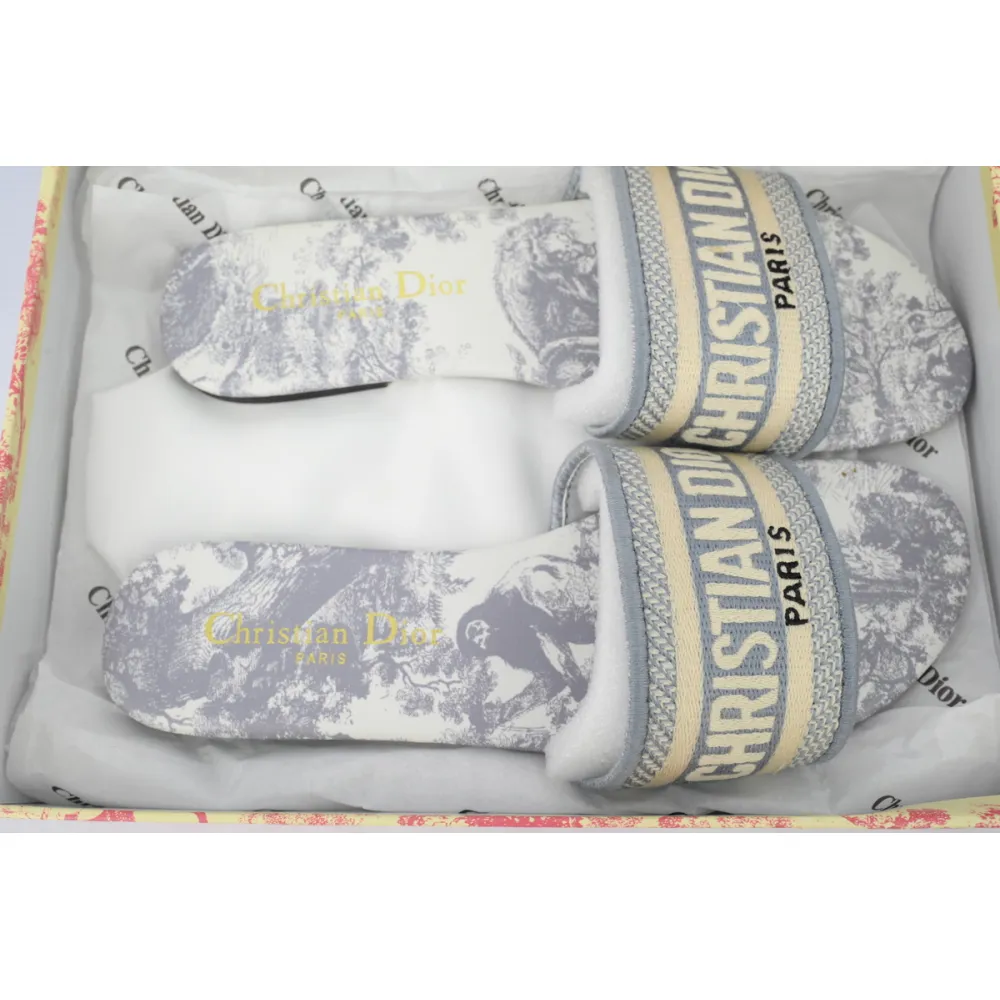 DIOR Classic Dway Slide Rose Grey