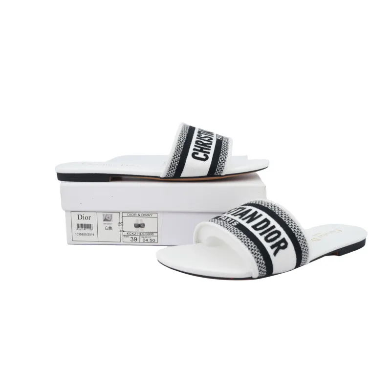 DIOR Classic Dway Slide White