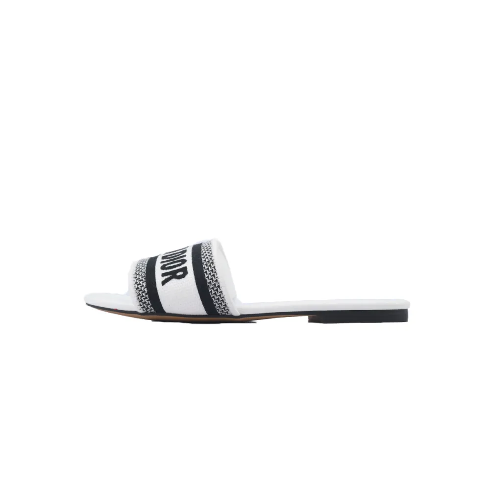 DIOR Classic Dway Slide White