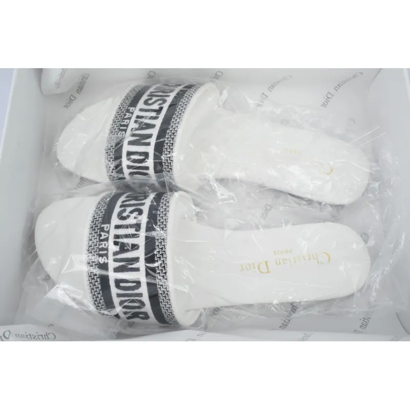 DIOR Classic Dway Slide White