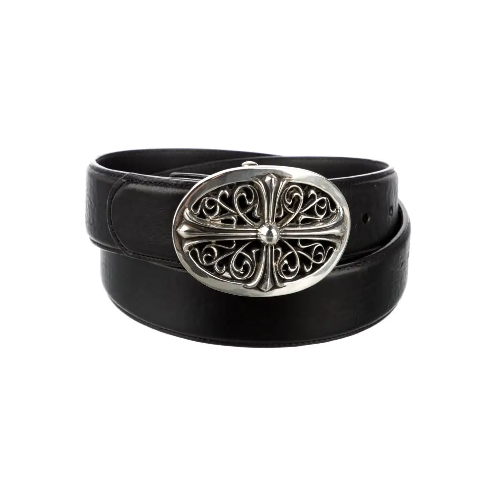 Chrome Hearts Oval Cross Leather Belt
