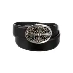 Chrome Hearts Oval Cross Leather Belt