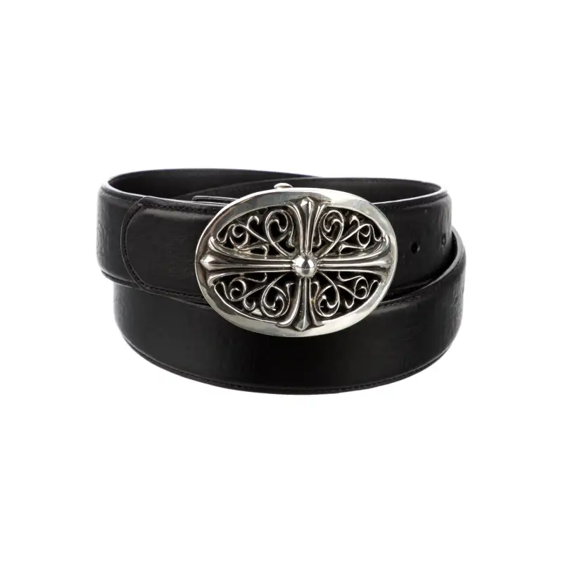 Chrome Hearts Oval Cross Leather Belt