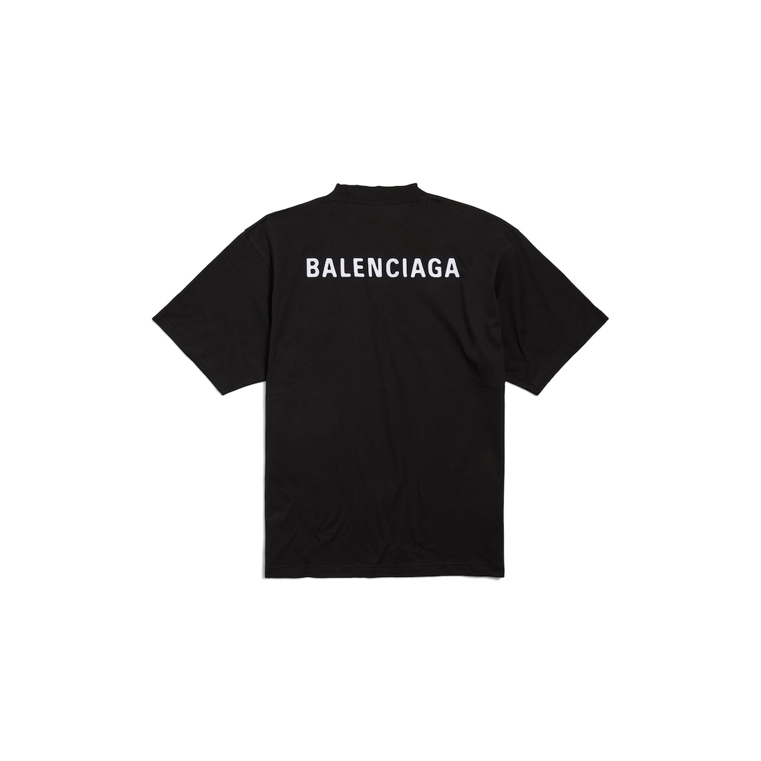 Balenciaga Back T-shirt Medium Fit In Black