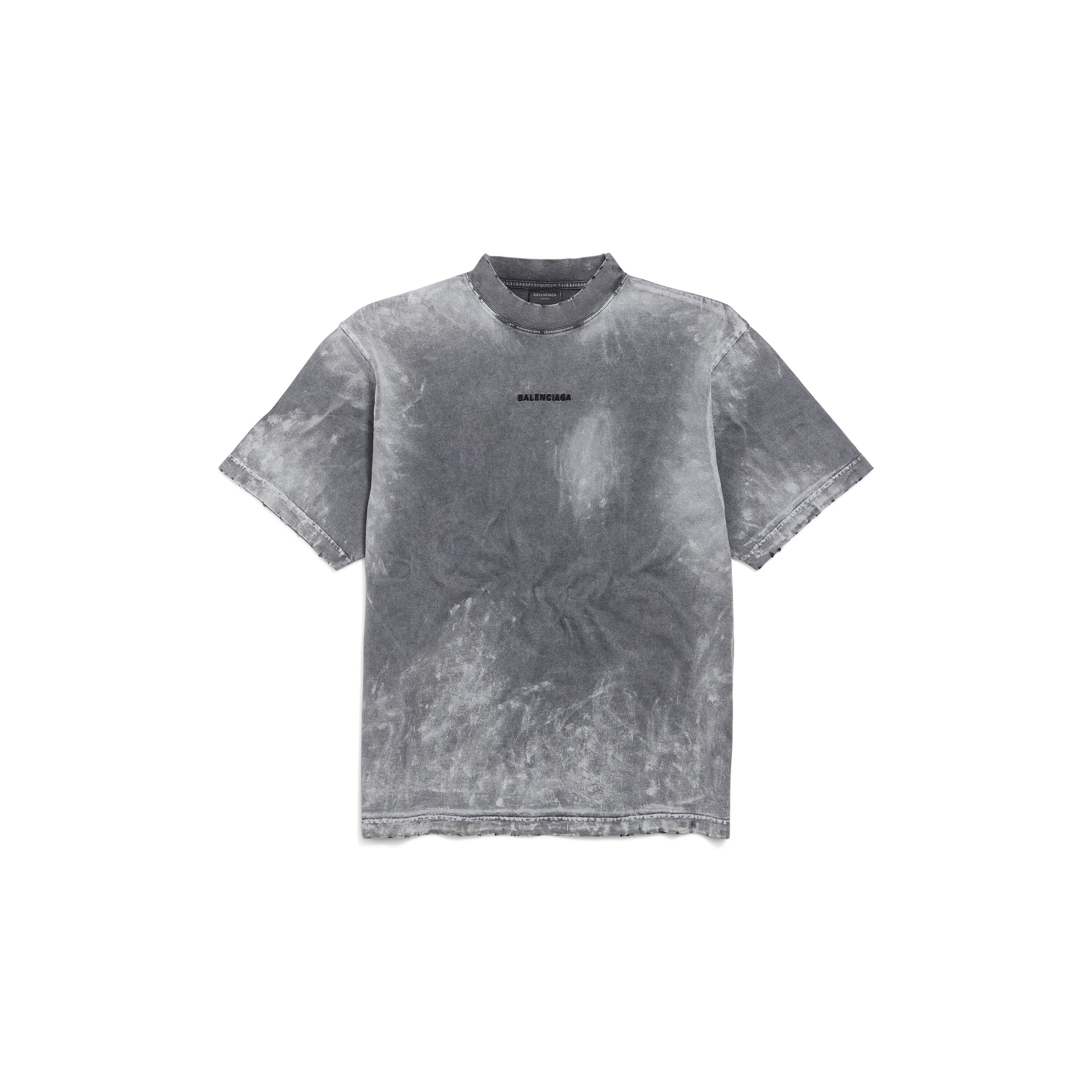 Balenciaga Back T-shirt Medium Fit In Grey