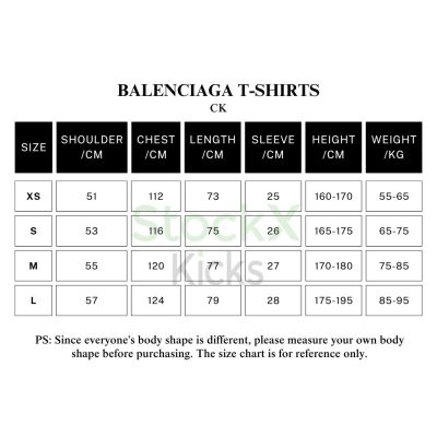 Balenciaga Back T-shirt Medium Fit In Black 02