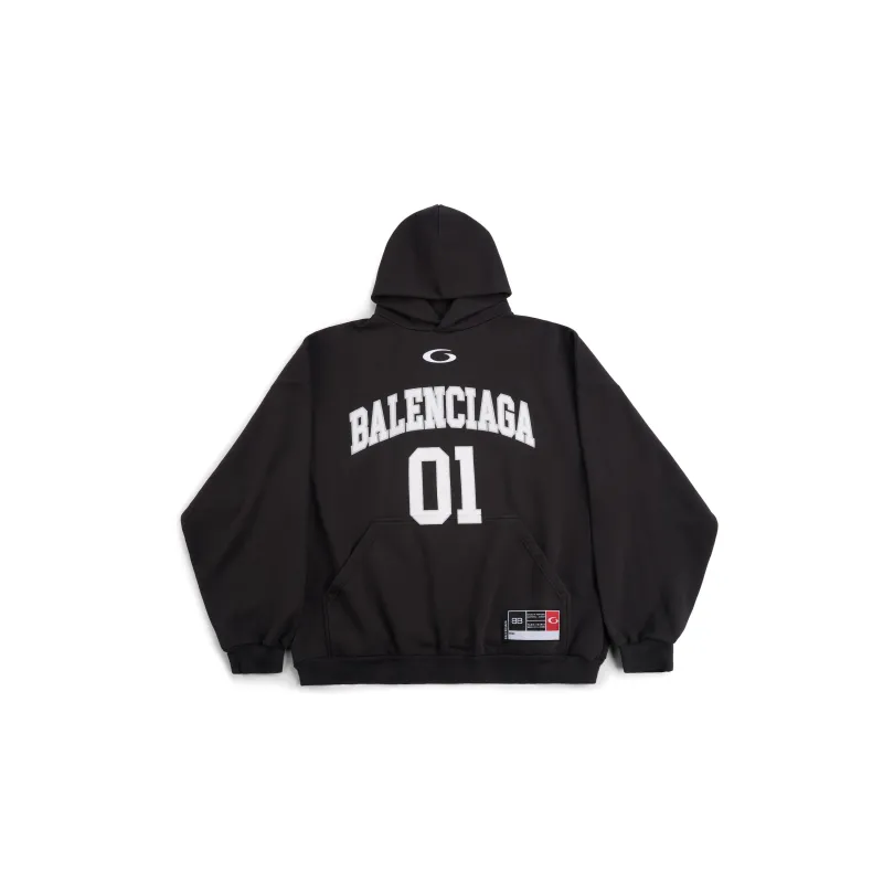 Balenciaga Basketball Series - Hoodie Large Fit In Black