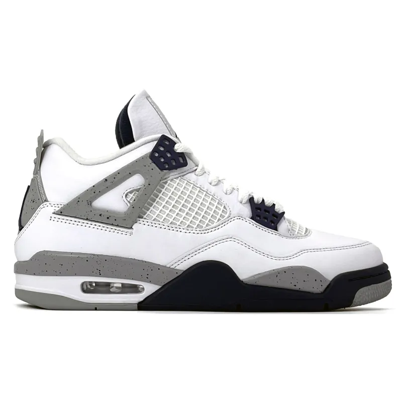 PK God Batch  Air Jordan 4 Retro White Midnight Navy DH6927-140