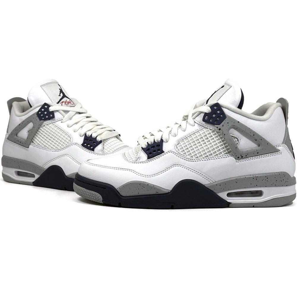PK God Batch  Air Jordan 4 Retro White Midnight Navy DH6927-140