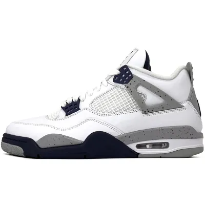 PK God Batch  Air Jordan 4 Retro White Midnight Navy DH6927-140 01